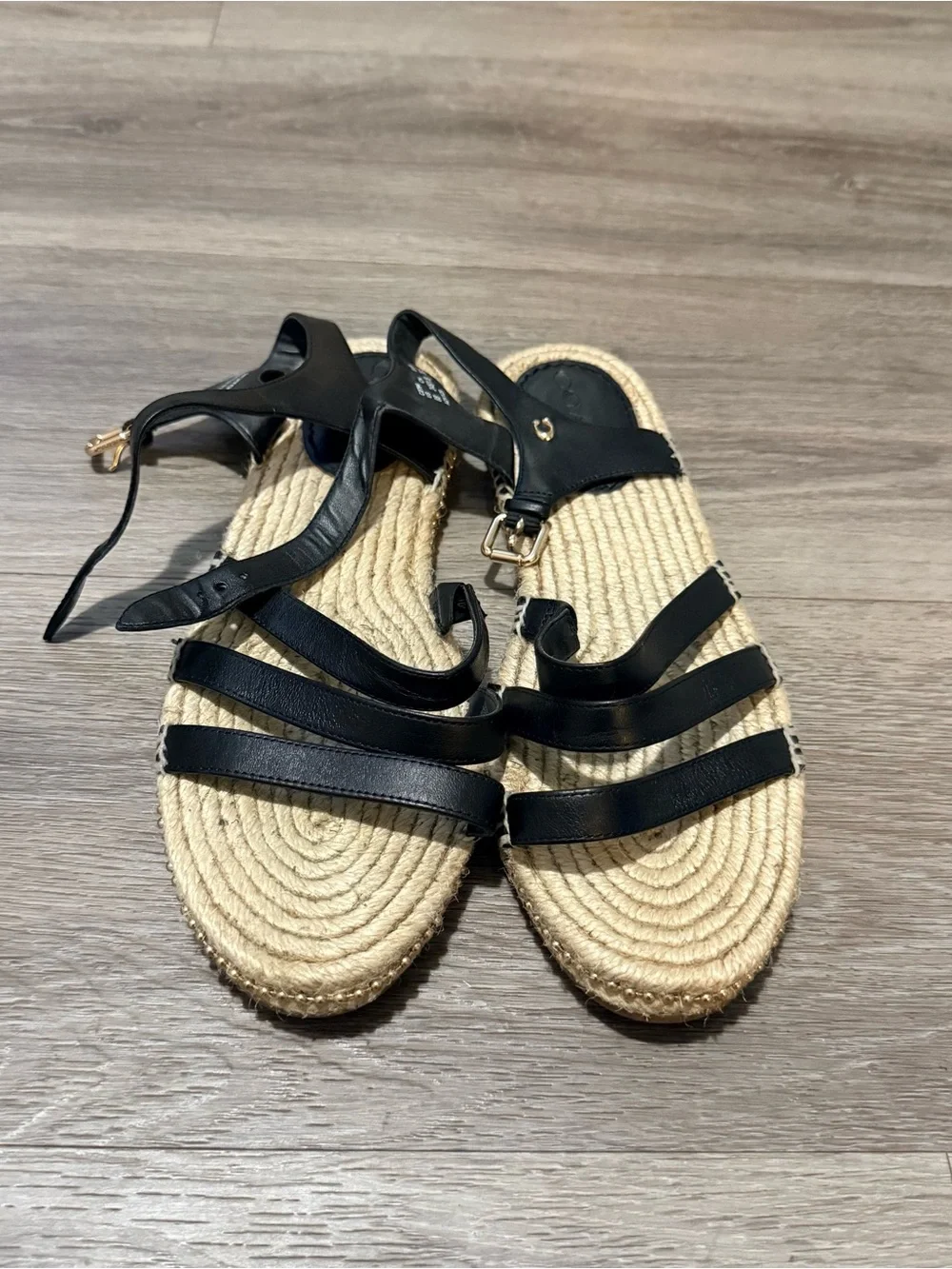 Coach Strappy Espadrille Sandals with Jute Sole